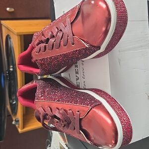 Sparkling Burgundy Sneakers